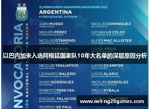 以巴内加未入选阿根廷国家队10年大名单的深层原因分析